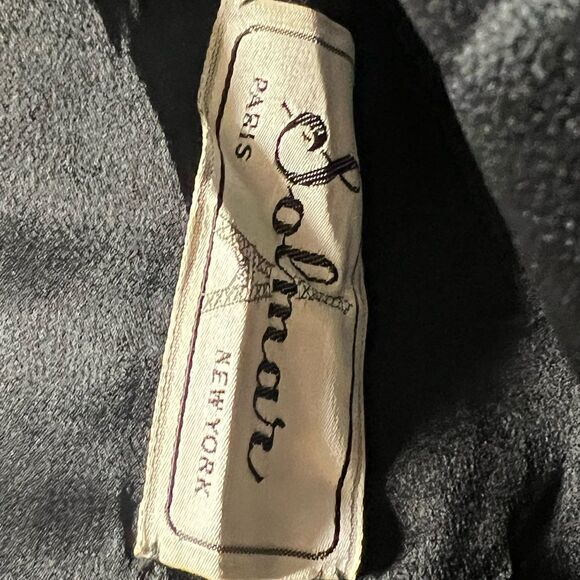 Vintage 70’s- 80’s Solimar Paris NY Black Fox Fur Trimmed Wool Crop Coat Sz M - Picture 4 of 10